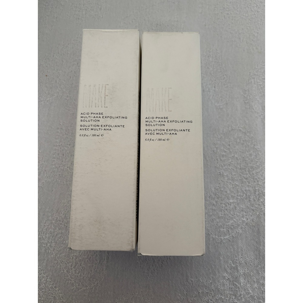 MAKE Beauty Acid Phase Multi AHA Exfoliating Solution - 6.0 fl oz - Lot of 2